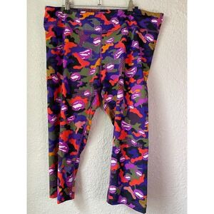 Zumba‎ WEAR XXLovely Leggings Womens Athleisure Printed Multicolor